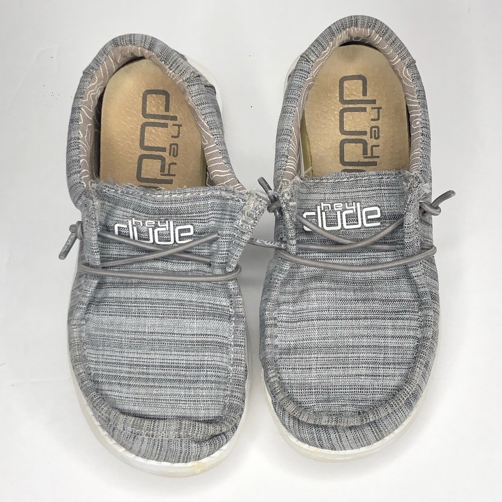 Hey Dudes Wally Youth Linen Stone size K11 (kids 11)
